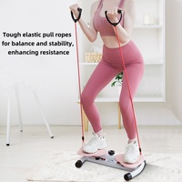 Machine d'exercice de torsion de taille de forme physique à la maison des femmes en acier et matériel d'ABS amincissant la machine de pas