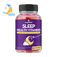 Aeglewell OEM Gummies véganes naturels pour le sommeil, mélange de L-Théanine et de Mélatonine, favorisent un repos de qualité et une fraîcheur matinale