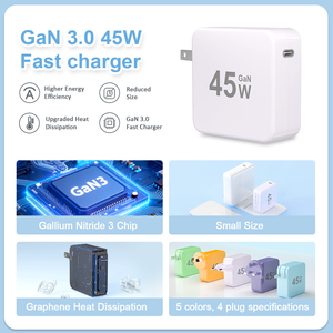 Caricatore da Muro Rapido 45W 65W 100W 160W Adattatore Tutto-in-Uno Type-C per Xiaomi <span class=keywords><strong>iPhone</strong></span> Samsung Laptop Telefono Cellulare Viaggio Ufficio Casa - Product Image 2