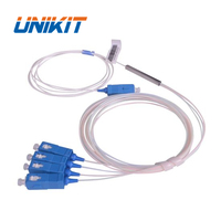 Tubo de acero SM de 0,9mm, divisor PLC de fibra óptica con conector SC/UPC, 1X4, 1x8, 1X16, tipo Mini, 4 puertos, el mejor precio