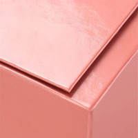 Dossiers cadeaux magnétiques personnalisés multicolores or rose, doublure en éponge, revêtement UV, matériaux recyclés, finition métallique brillante, à pois