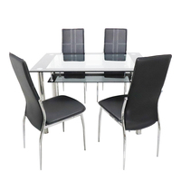 Ensemble de table à manger moderne à double couche de style classique, meubles de salle à manger, table et chaises pour salle à manger