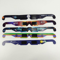 Lunettes d'éclipse solaire en papier certifiées ISO Ccqs, approuvées par la NASA