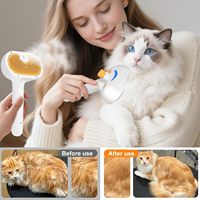 Brosse à vapeur pour animaux de compagnie en ABS de haute qualité pour chien et chat, peigne 3 en 1 pour enlever les poils et pour le toilettage