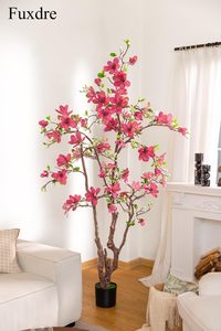 Arbre de Magnolia Artificiel en Plastique, 2,07 m, 57 Fleurs <span class=keywords><strong>Fuchsia</strong></span>, Plantes Artificielles Hautes pour Décoration Intérieure/Extérieure, Salon, Escalier, Porche - Product Image 3