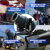 Canon à brouillard électrique monté sur camion pour usine minière, en acier au carbone, portée de 60 mètres, contrôle automatique, pour les Philippines