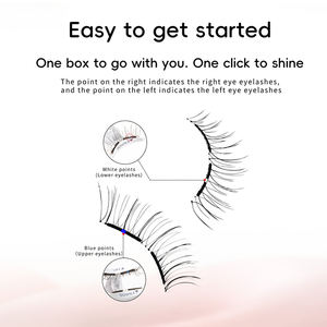 Pestañas Magnéticas Reutilizables, Suaves, Par de Pestañas Postizas, Delineador Magnético Fuerte, Fácil de Aplicar, Resistente al Agua, Duraderas, <span class=keywords><strong>Maquillaje</strong></span> Diario para Mujer, 3D - Product Image 5