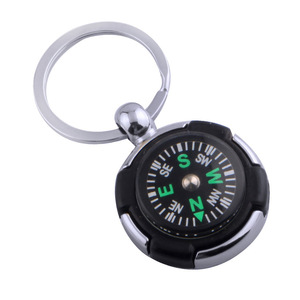Porte-clés <span class=keywords><strong>boussole</strong></span> en métal personnalisé avec <span class=keywords><strong>logo</strong></span>, cadeaux promotionnels pour les voyages - Product Image 2