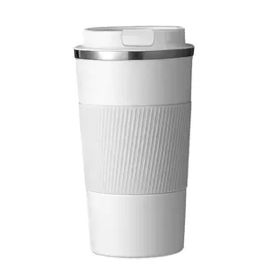 17oz isolato in acciaio inox silicone doppia parete caffè bicchiere riutilizzabile tazza di caffè per bevande ghiacciate a caldo