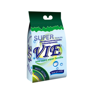 Lessive en poudre 450g VIE en gros, écologique, parfum floral <span class=keywords><strong>jasmin</strong></span>, haute mousse, détachant, pour lavage à la main ou en machine, Gabon - Product Image 4