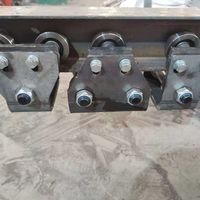 Chariot à manivelle robuste à 3/4/5 roues en acier/nylon avec poulie à profil I pour levage de rails, rouleaux pour poutres H, modèle Songyin Kunshen 8 # -200 #