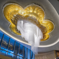 Lustre LED personnalisé de style arabe en cristal pour mosquée, idéal pour le hall de la mosquée et la salle de prière