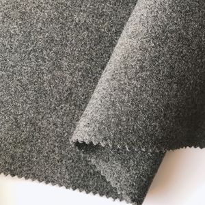Tissu de laine double face 710g 25% laine <span class=keywords><strong>gris</strong></span> couleur fil teint pour les manteaux d'hiver Costumes Vestes Vêtements - Product Image 4