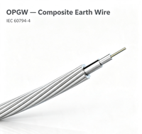 Kabel Optik Terintegrasi OPGW Wolf Cable Tipe Tabung Baja Tahan Karat Tersedia dalam Berbagai Lintang Lebar
