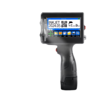 Impresora de Inyección de Tinta Portátil, Máquina de Codificación Inteligente, Impresión de Logotipos, Códigos QR, Códigos de Barras, Fechas de Caducidad, Tinta de Secado Rápido de 42 ml, Impresión en Múltiples Superficies