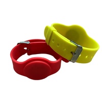 Bracelet en silicone étanche avec puce NFC passive inscriptible 13,56 MHz RFID pour accès