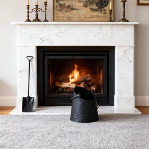 Contenitore per Ceneri in Metallo Riutilizzabile da 4,8 Galloni, Accessori per Caminetto, Contenitore per Ceneri da Interno a Prezzo di Fabbrica - Product Image 1