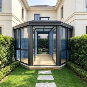 Moderner Verbundglas-Wintergarten für den Außenbereich - Flexibler Raumschmiede mit hoher Lichtdurchlässigkeit für individuelle Lifestyle-Anforderungen - Product Image 6