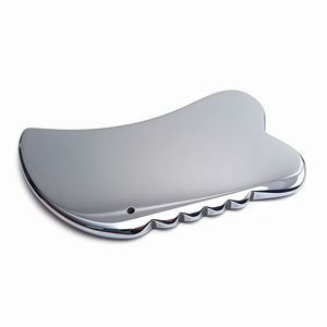 Outil de massage facial GuaSha en térahertz fait main de qualité supérieure, en quartz rose naturel et pierre de térahertz thérapeutique - Product Image 5