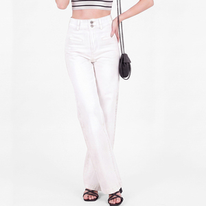 Jeans Y2K de talla grande para mujer, <span class=keywords><strong>pantalones</strong></span> vaqueros de cintura alta, elásticos, a la moda, holgados, de pierna ancha y rectos. - Product Image 2