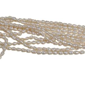 Cuentas de Perlas de Agua Dulce Blancas Naturales, Estilo Barroco, Forma de Gota de Agua, para Hacer Collares y Pulseras Hechos a Mano - Product Image 5