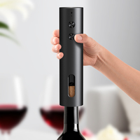 Ensemble ouvre-bouteille électrique automatique rechargeable 4-en-1 sans fil avec coupe-capsule, verseur et bouchon