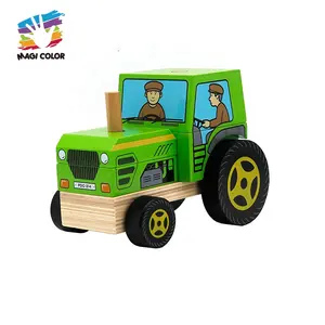 Trilha de madeira para carros, caminhão de brinquedo, decalque, rampa de corrida para crianças w04a550