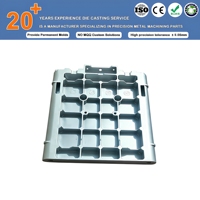 Boîtier de base modulaire pour module de circuit électrique en aluminium moulé sous pression ADC12 personnalisé, plaque d'extrémité de batterie, tolérance ±0,05 mm