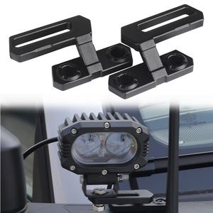 Soporte de montaje de luz individual para pilar F, accesorios de montaje de luz delantera de acero para vehículos utilitarios Polaris - Product Image 1