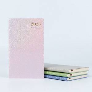 Organizador Personalizado con Horario en Inglés, <span class=keywords><strong>Agenda</strong></span> Portátil de Bolsillo de Cuero PU, Cuaderno de Cuero Láser a Color A6 - Product Image 4