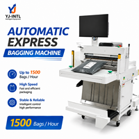 Máquina Automática de Embolsado Express de Alta Velocidad, 1500 Bolsas/Hora, Embalaje para Mensajería de Comercio Electrónico, Alta Eficiencia con Impresora de Etiquetas