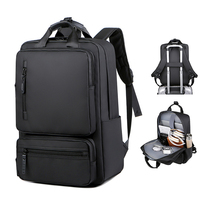 Sac à dos pour ordinateur portable noir, fonctionnel, à fermeture éclair frontale, minimaliste, grand format, décontracté, pour les trajets quotidiens, léger, estival, professionnel, nouvelle collection, haute capacité