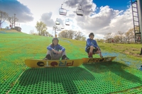 Tapis de sport de ski sec artificiel, vente directe d'usine, plancher en plastique, parc d'attractions intérieur et extérieur
