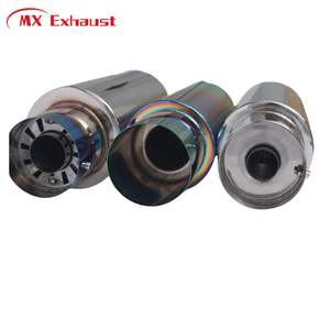 Ống pô HKS đa năng, đầu pô đánh bóng gương, màu xanh cháy, đường kính vào 2.5 inch, đường kính ra 4.0 inch, chiều dài 18.5 inch - Product Image 2