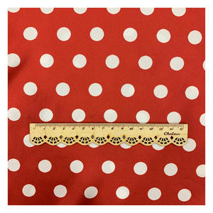 100% Polyester Polka Dot 75 * 150d Imitatie Zijde Satijn Bedrukte Stof Voor Jurk Dames Overhemd - Product Image 5
