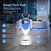 Nuevo Robot Profesional Azul Cielo para Centros de I+D, Navegación SLAM, Reconocimiento Facial, Material ABS+PC de Alta Resistencia, 2x200W Dual