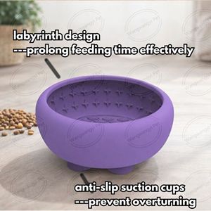 Comedero Lento para Perros de Silicona de Grado Alimenticio, Tamaño Grande, Antideslizante, Anti-Asfixia y Anti-Vómito, Tazón para Lamer para Mascotas - Product Image 3