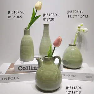 Heim Hochzeit Tisch Herzstück Bauernhaus Keramik Blumenvasen Vintage Heimdekoration Vase
