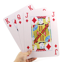 Büyük özel kağıt oyun kartları yetişkin kurulu oyunu büyük sayı kartı büyük boy baskı Logo Poker reklam amaçlı
