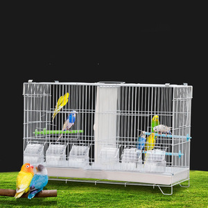 Chất lượng cao ba không gian lồng chim có thể được giữ riêng biệt nhiều không gian LỒNG CHIM nhiệm vụ nặng nề dây thép chăn nuôi Vẹt lồng - Product Image 2