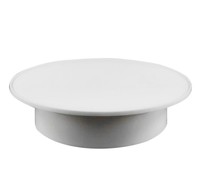 Support de présentation rotatif électrique OEM 20 cm pour bijoux, alimenté par batterie, plateau tournant pour photographie 360° en plastique ABS