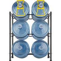 Support de stockage de bouteilles d'eau empilable à 3 niveaux de 5 gallons