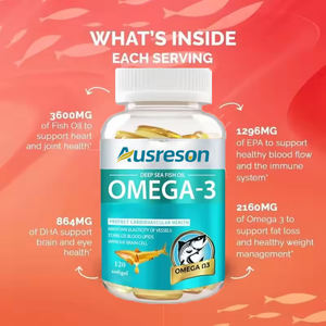 אושרש מזון כיתה טבעוני אומגה <span class=keywords><strong>3</strong></span> epa dha אצות שמן תוספי מזון נוגדי חמצון אצות שמן softgel קפסולות - Product Image 2