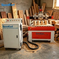 Routeur CNC à axe rotatif multi-tête pour la fabrication de pieds de Table en bois, mm