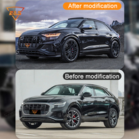 Kit carrosserie pour Audi Q8 Facelift style ABT 2019-2023, kit aérodynamique en fibre de carbone