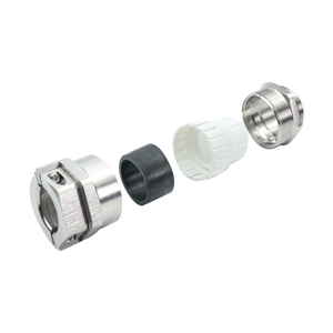 Junta de Metal de doble bloqueo aprobada por <span class=keywords><strong>CE</strong></span> Ip68, junta de <span class=keywords><strong>Cable</strong></span> impermeable niquelada de cobre, cabeza de prensaestopas de sellado de rosca macho - Product Image 1