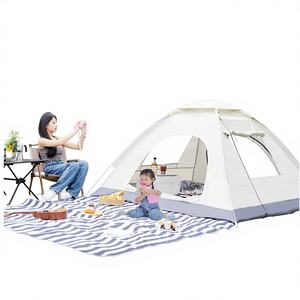 Carpa de Camping para Padres e Hijos, Interior y Exterior, para 3-4 Personas, con Protección Solar, Totalmente Automática, Tipo Casa Pequeña, para Uso Infantil - Product Image 1