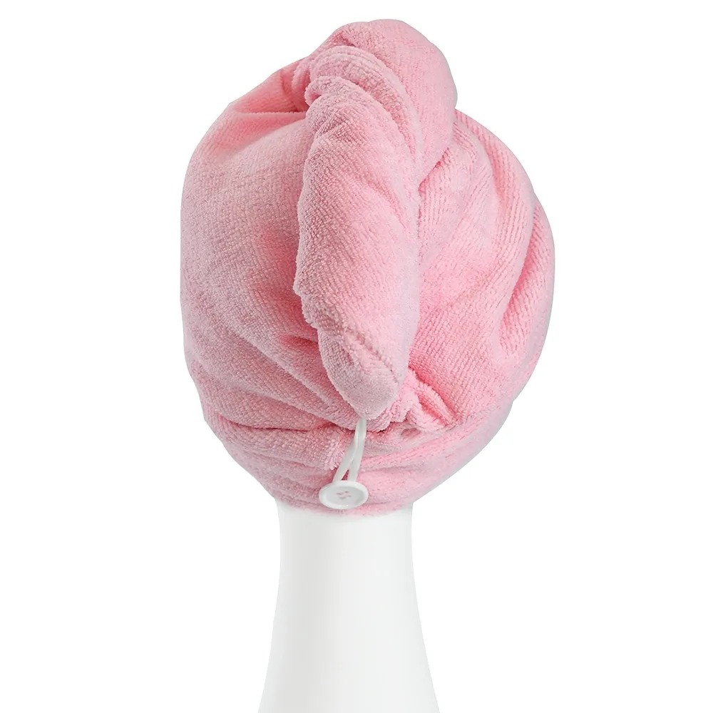 Topi arang bambu wanita, hadiah rambut lembut kering menyerap cepat kering serat arang rumah tangga