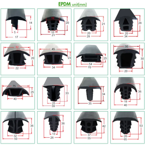 Hejiaan con dấu nhà máy tùy chỉnh EPDM chất lượng cao không thấm nước năng lượng mặt trời quang điện Bảng điều khiển khoảng cách con dấu - Product Image 6