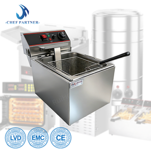 Friggitrice Elettrica Professionale Ruihong in Acciaio Inox da 11L/13L/16L, Grado Commerciale, 3.5KW - Product Image 4